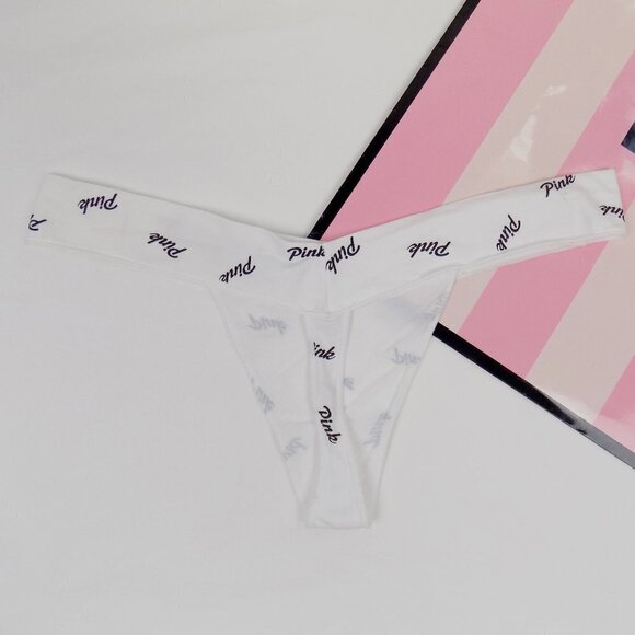 nwt victoria's secret pink logo no show seamless thong - Picture 4 of 4